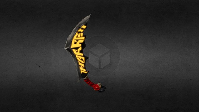 Evil Fantasy Sword 3D Model