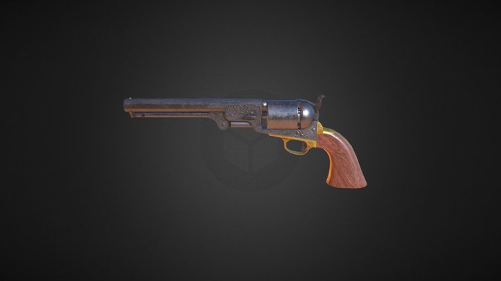 Colt Navy 1851 3D Model