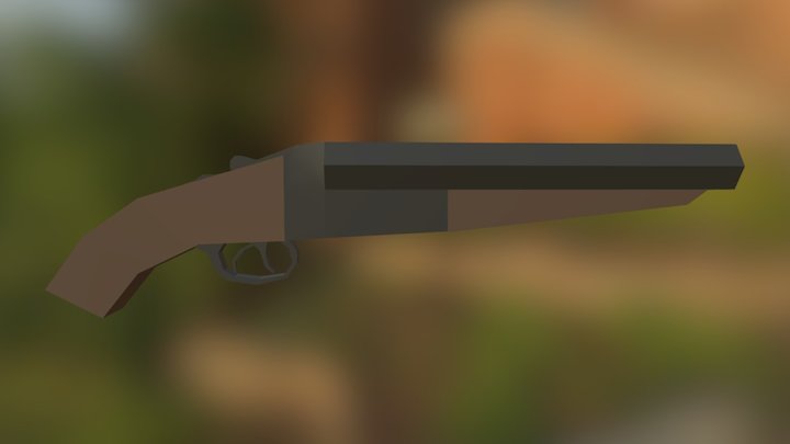 Sawed-Off Shotgun 3D Model
