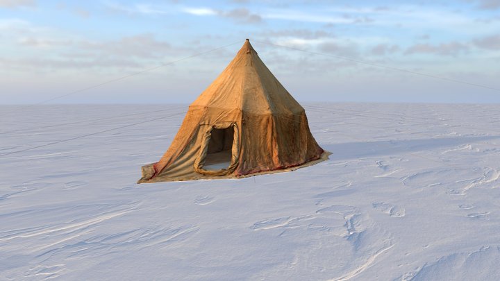 The South Pole tent - English 3D Model
