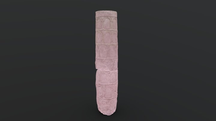 Fuste de columna de Villa Petraria 3D Model