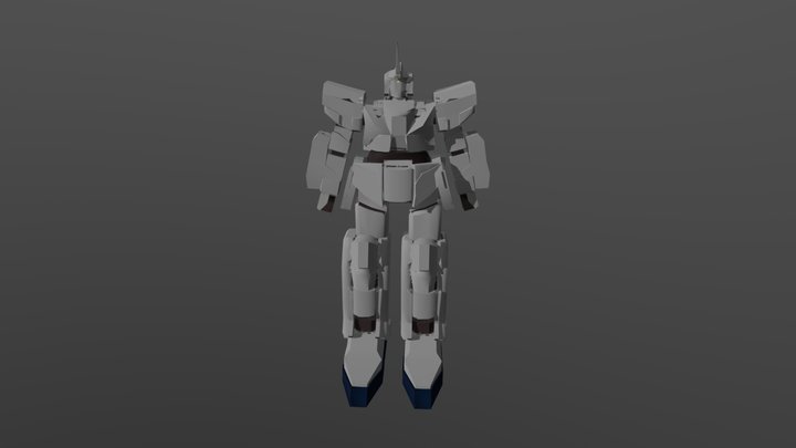 Gundam Unicorn Model 3D Model
