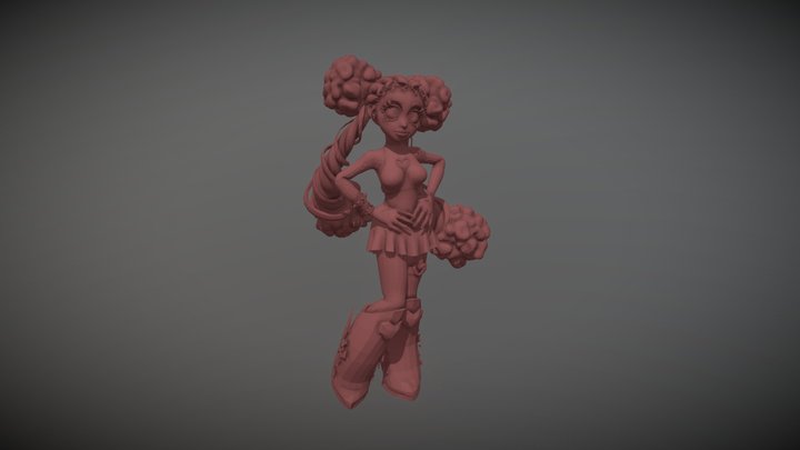 Charlotte - Pop Rock Modeling colaboration 3D Model