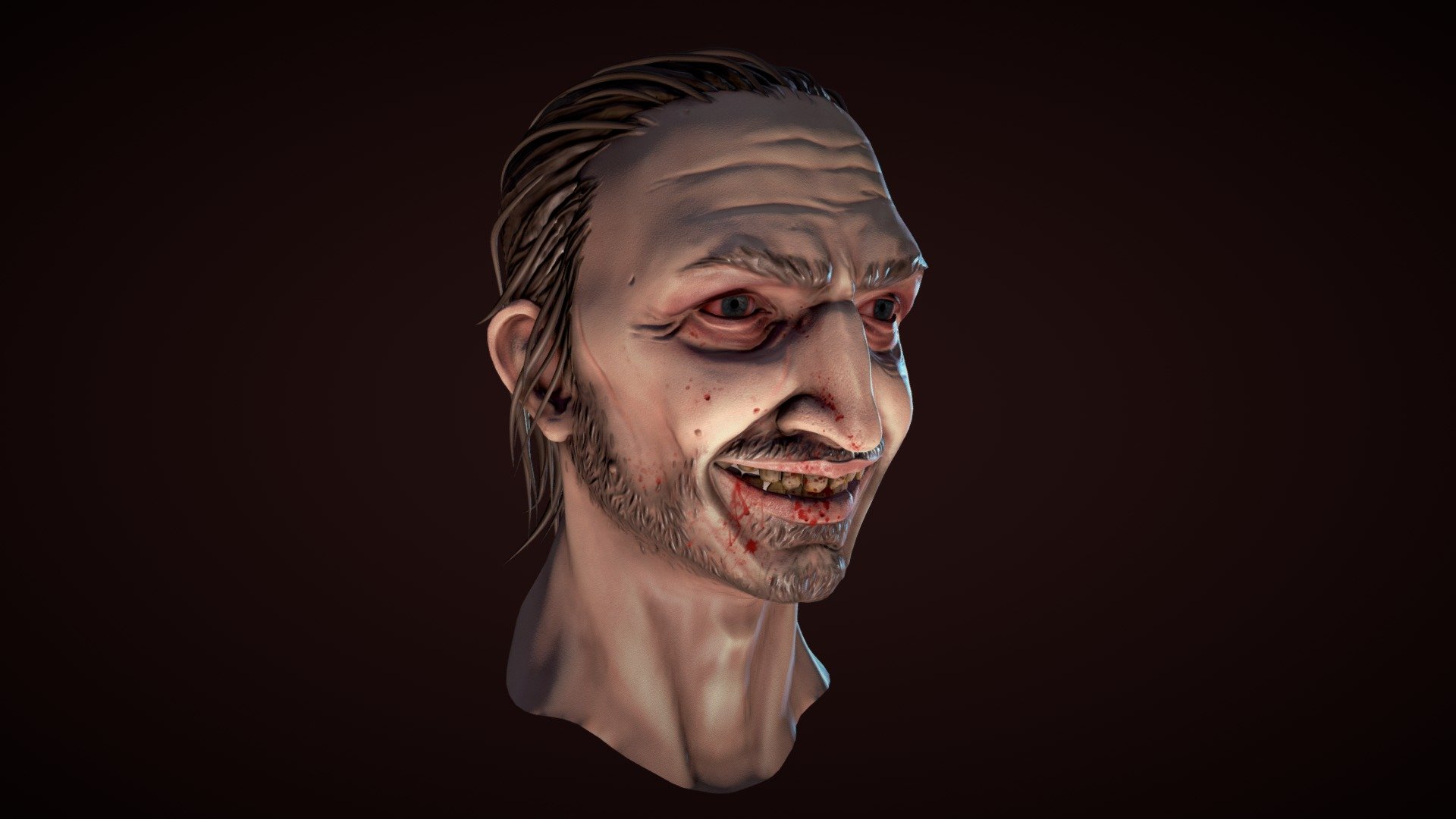 Evil villain head