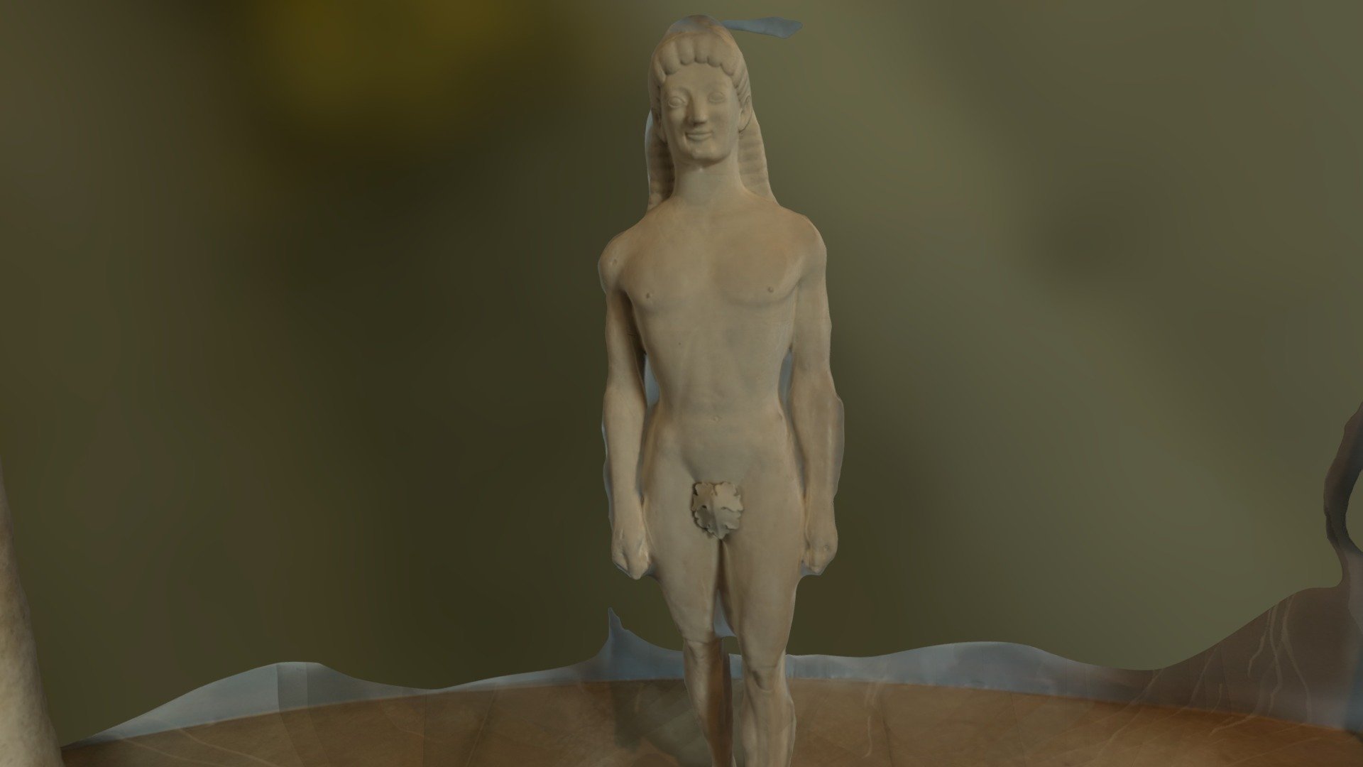 Plaster Reproduction of 6th c. Greek kouros