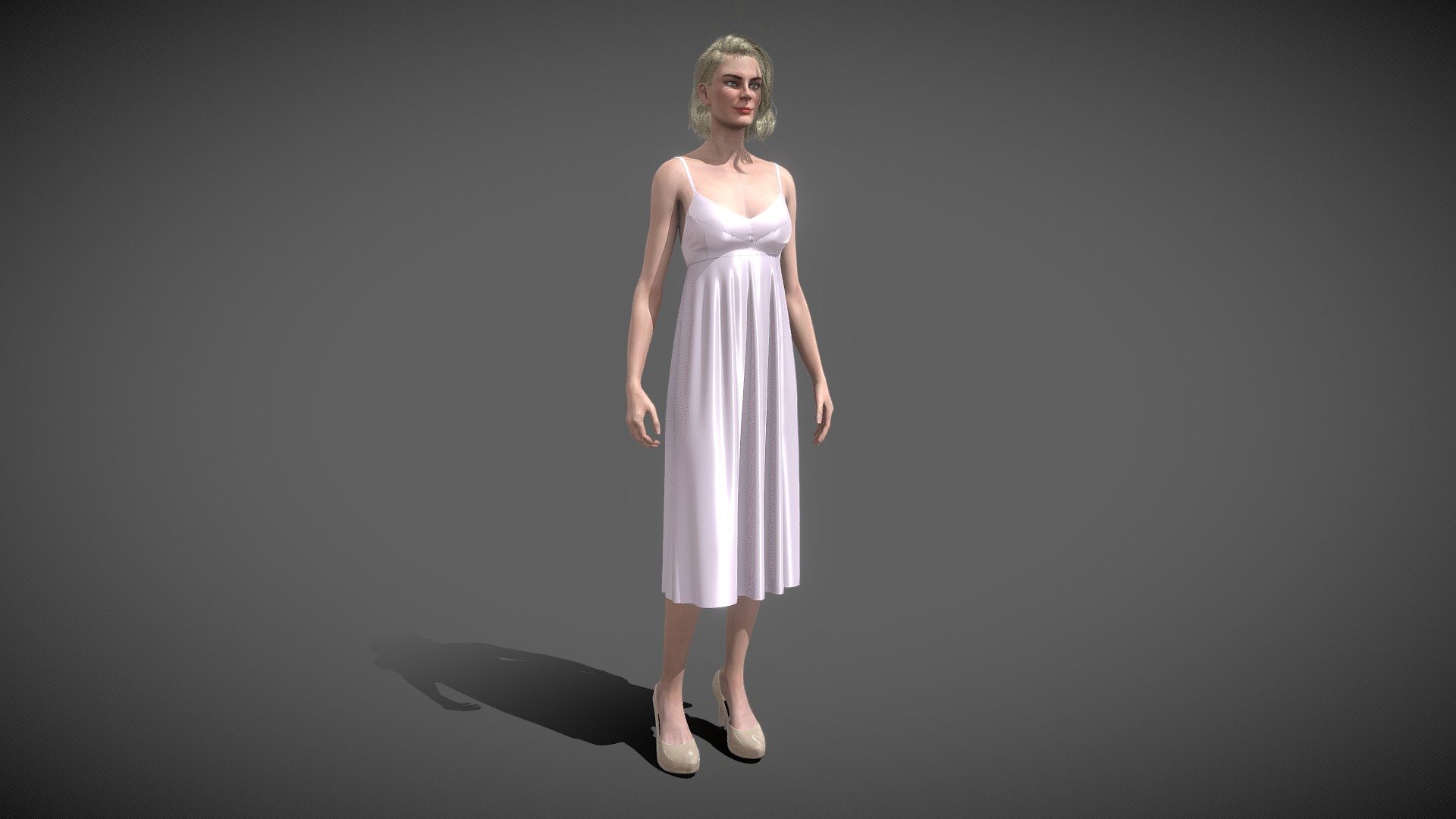 Silk dress Download Free 3D model by Pixel Swan (Pixelswan