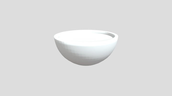 Grain Bowl (Untextured) 3D Model