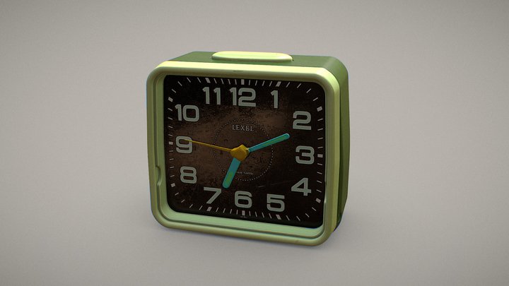 Mint Green Alarm Clock – Modèle 3D gratuit STL