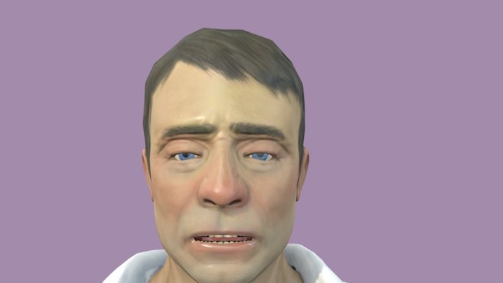 Man Shaved 3D Model