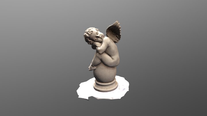 Angel Statue - 144k Polygons 3D Model