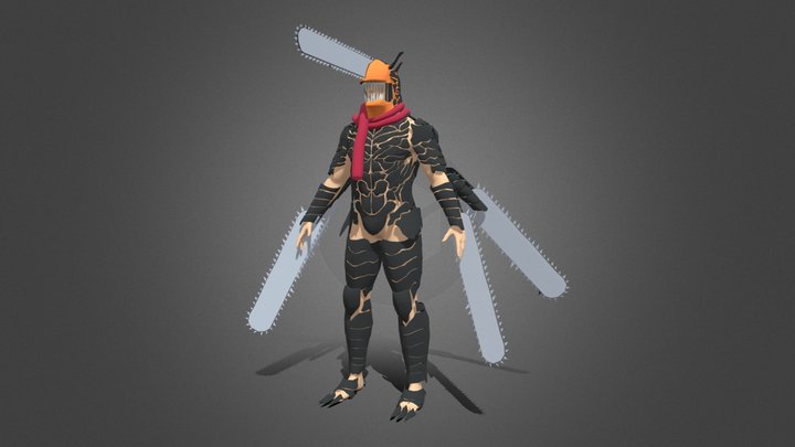 Chainsaw Man Demon Form 3D Model
