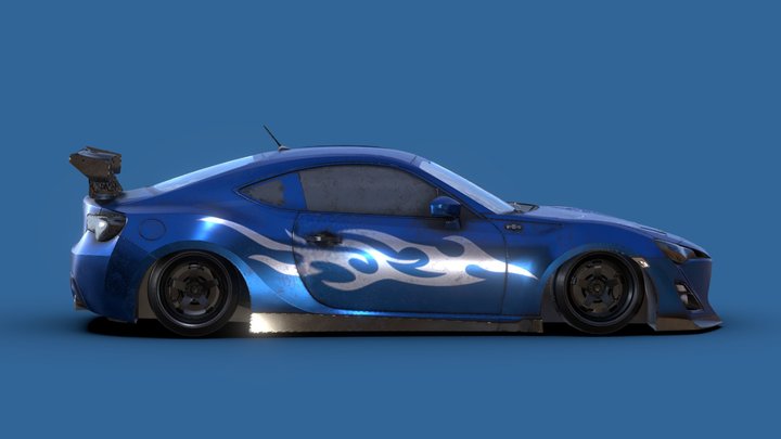 Scion 2016 FR-S 3D Model