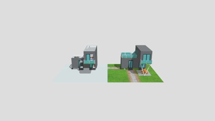 Container House 3D Model