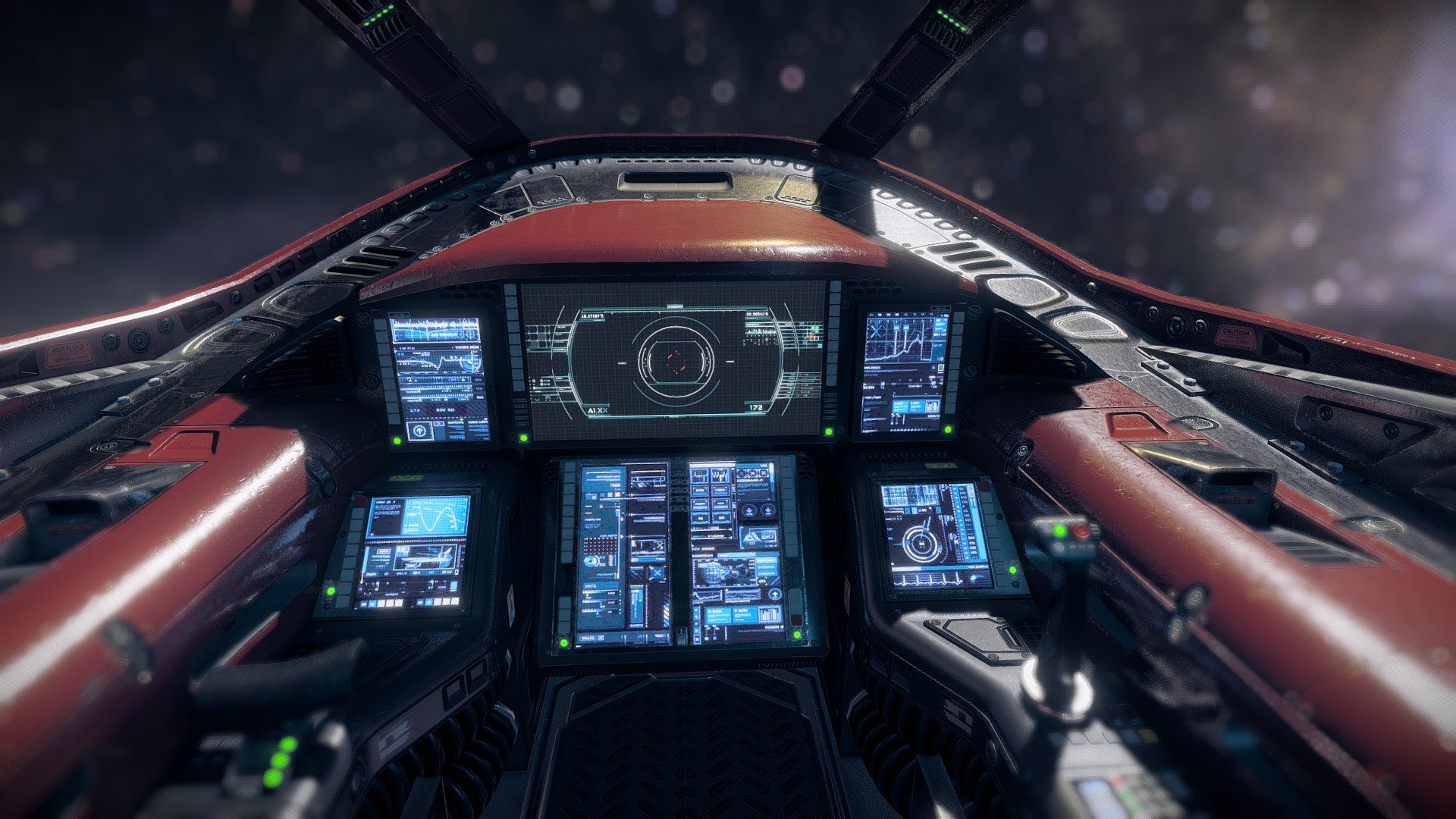 Sci Fi Cockpit 2 Light Fighter 3d Model By Vattalusassets Eedd810 Sketchfab