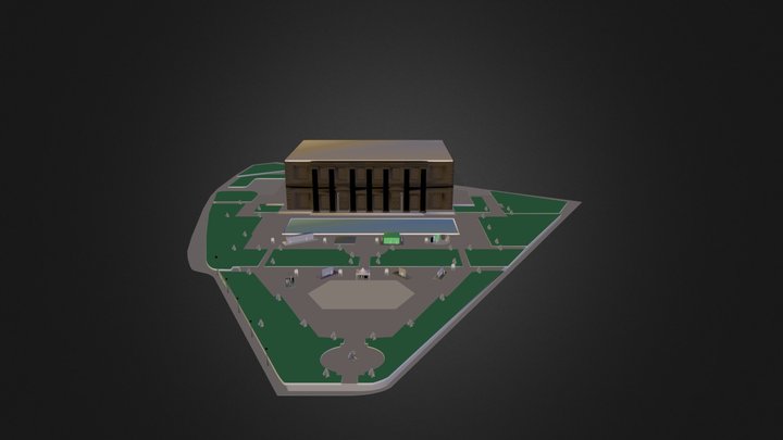 Festival Rue-stick Parvis Mairie Puteaux 3D Model