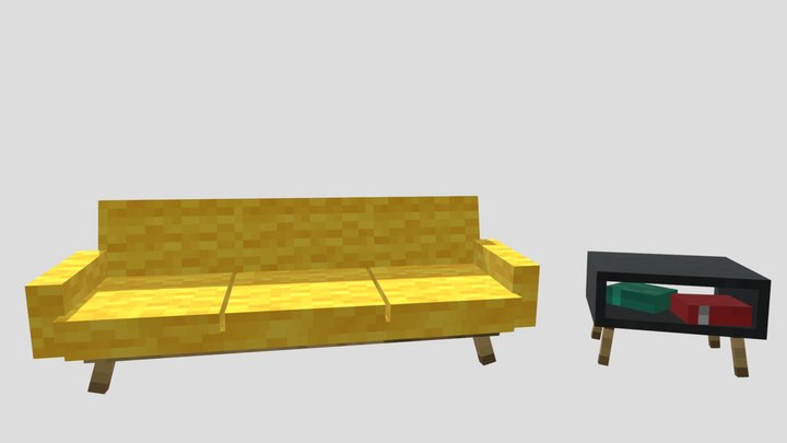 Living room | Modern furniture 3D Model