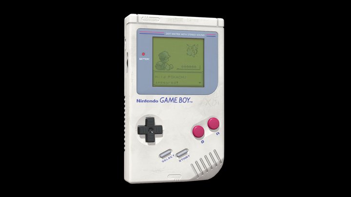 Nintendo Gameboy 1989 3D Model