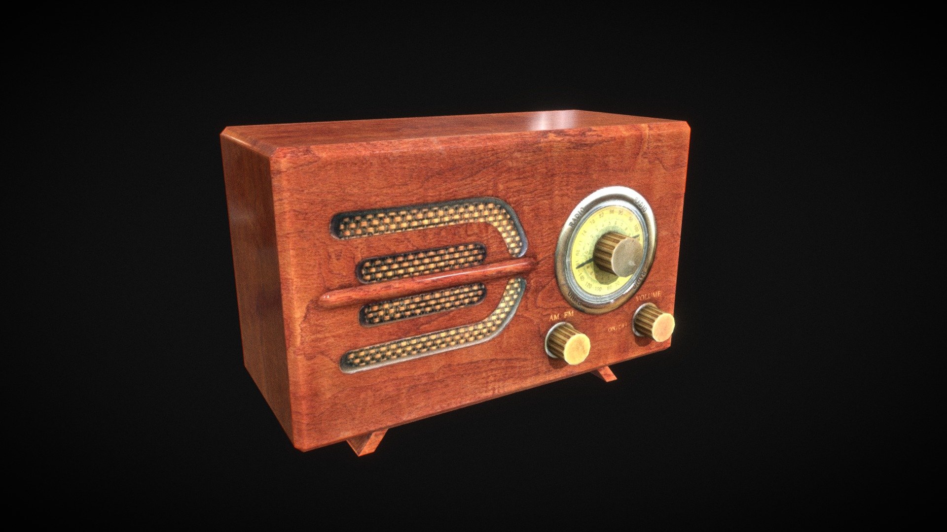 LowPoly Retro Radio