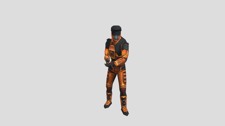 PC Computer - Half- Life - Gordon Freeman 3D Model