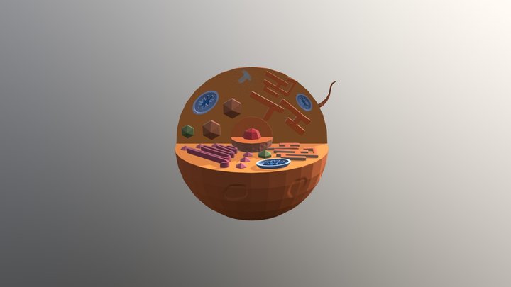 Cell model for Grade 8 Project 3D Model