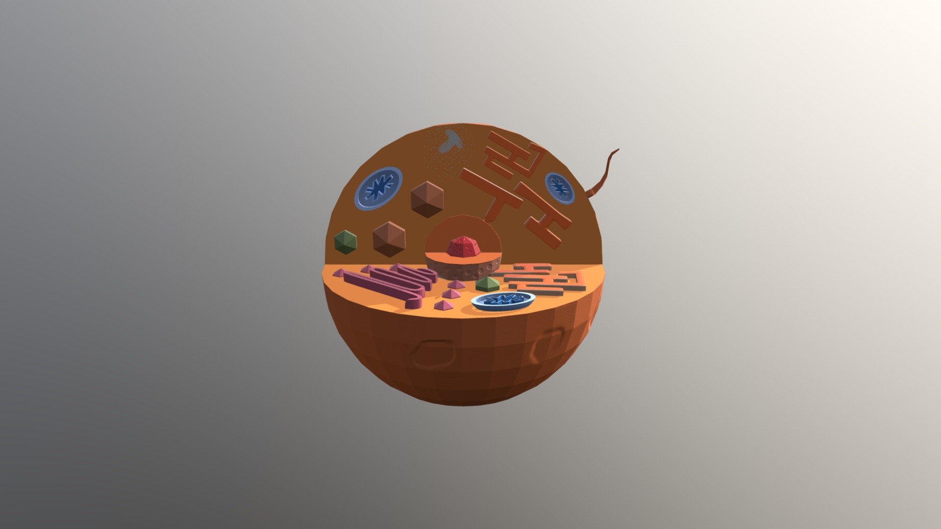 Cell model for Grade 8 Project Download Free 3D model by