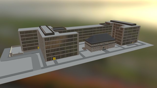 Gebäudekomplex4 3D Model
