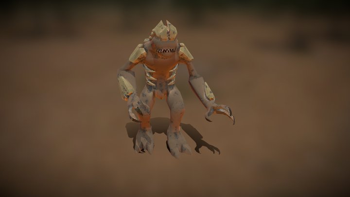 Bone Digger (Horde Enemy - Game Ready) 3D Model