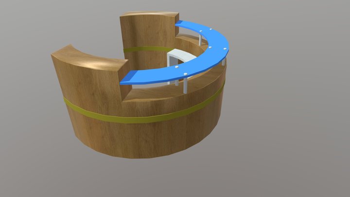 Reseption Table 3D Model
