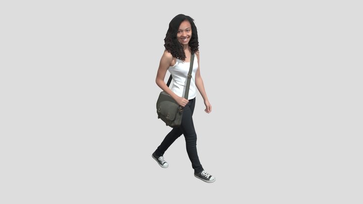 Casual Walk With An Olive Messenger Bag – Modelo 3D gratuito STL