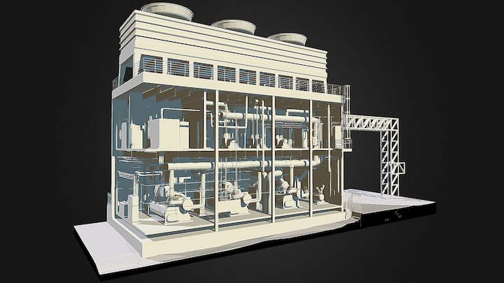 Ben Taub Hospital Mechanical Room, Houston TX 3D Model