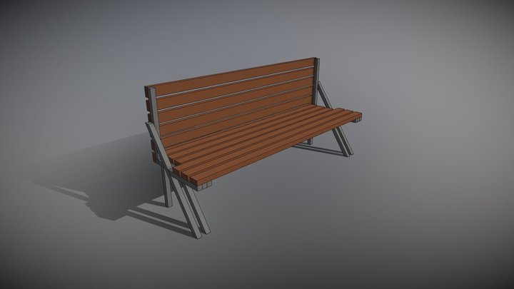 Katana klupa 3D Model
