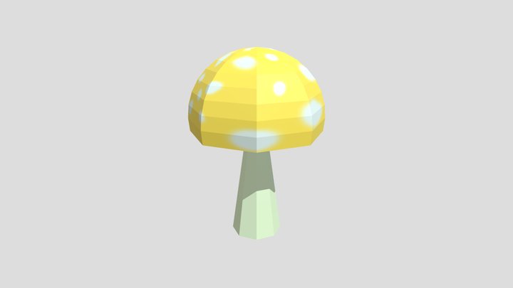 Cogumelo Dourado 3D Model