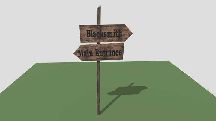 Arrowsign Model 3D Model