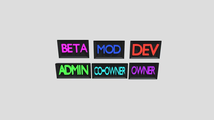 Staff-team-badges (1) 3D Model