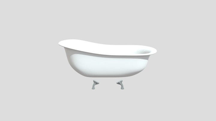 Victorian Porcelain Bathtub – Modello 3D gratuito STL