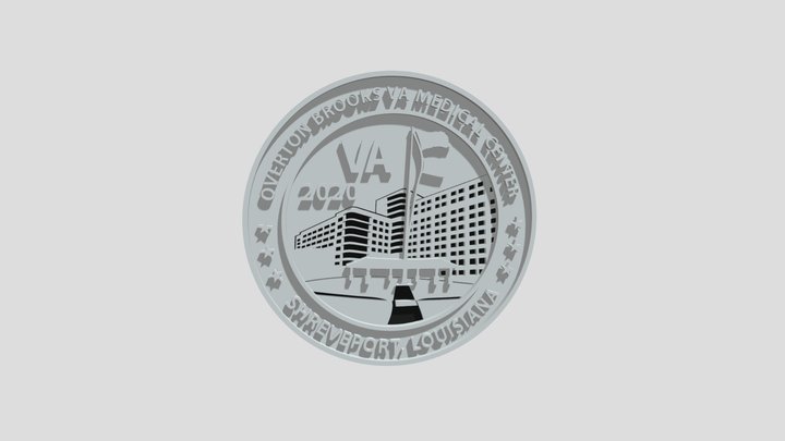 VA Challenge Coin 3D Model