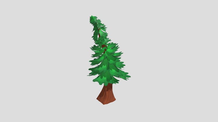 Stylized fir tree 3D Model