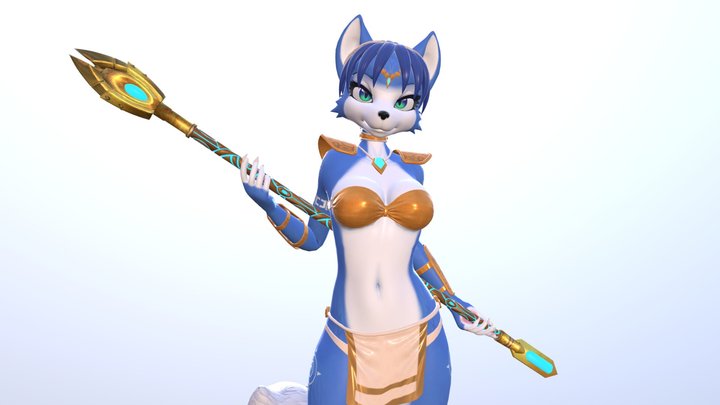 Krystal Fox 3D Model