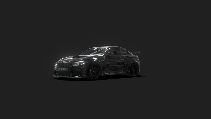 BmwM2LightWeightBlackEditionV004 3D Model