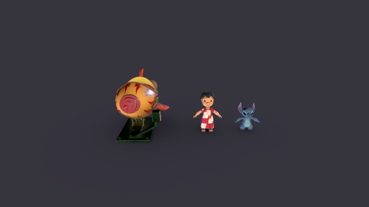 Lilo and Stitch 3D Model