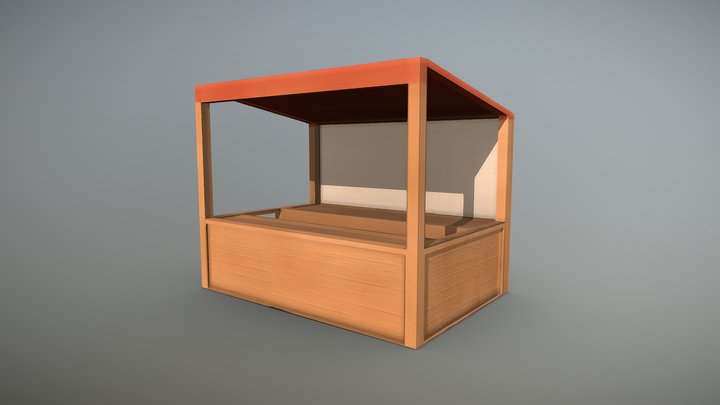 Market Stall 3D Model
