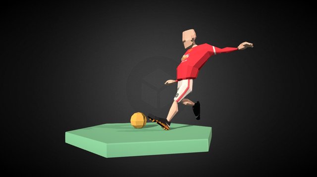 Rooney lowpoly 3D Model