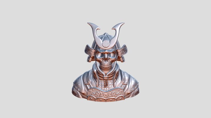 Samurai skull 3D Model