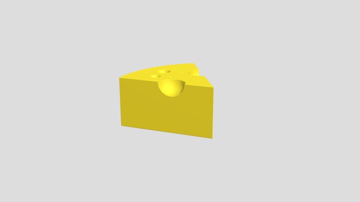 Rap Rat Cheese Piece 3D Model