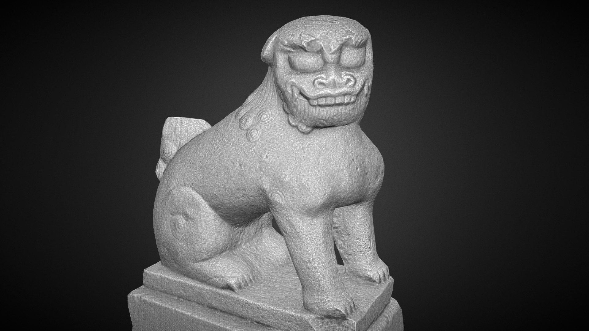 Lion-dog (Komainu, from Hanazono Shrine)