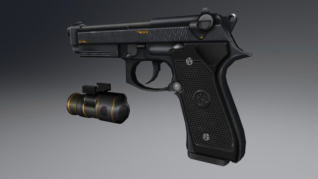 Berretta M92 3D Model