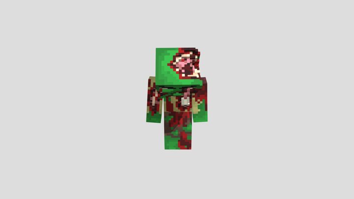 Zombie Enemy Idle Pose 3D Model