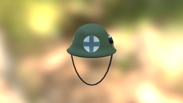 WW2 Medic Hat (Healer's Helmet BLU) 3D Model