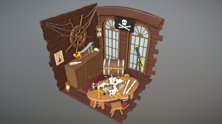 DAE Crib - Captains room 3D Model