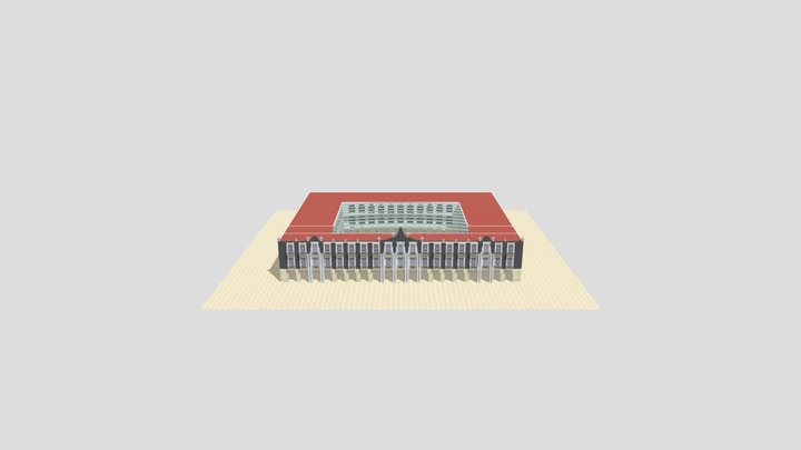 Modelo Palacio de Gobierno de Estado de Mexico 3D Model